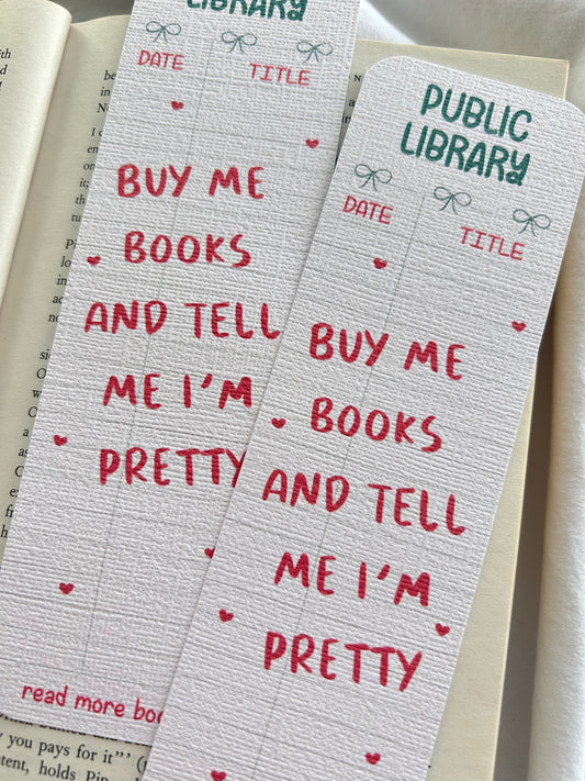 Public Library and Tell me i'm Pretty Bookmark