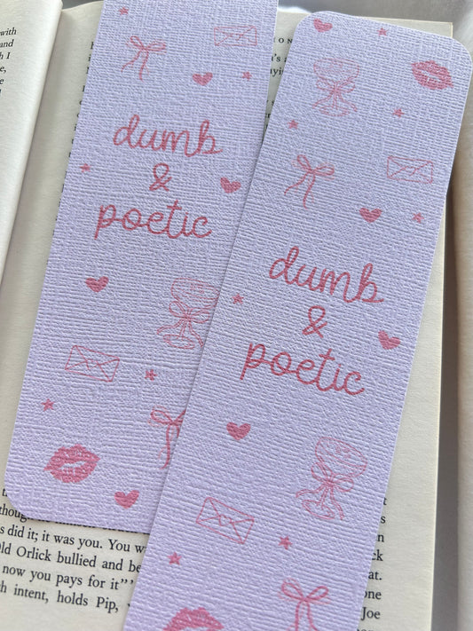 Dumb & Poetic Bookmark