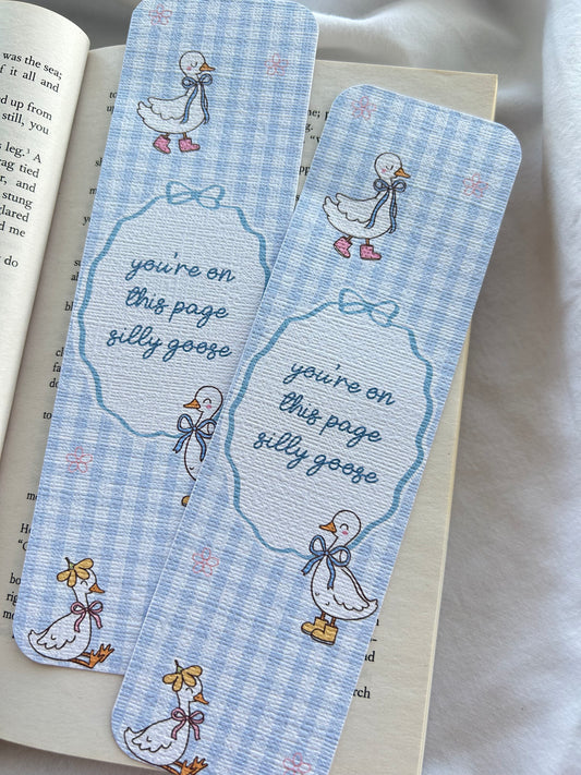 You're on This Page Silly Goose Bookmark