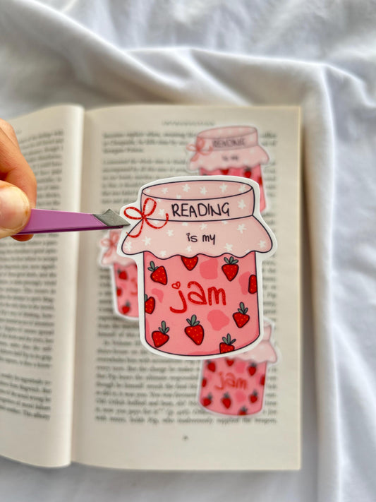 Reading Is My Jam Sticker