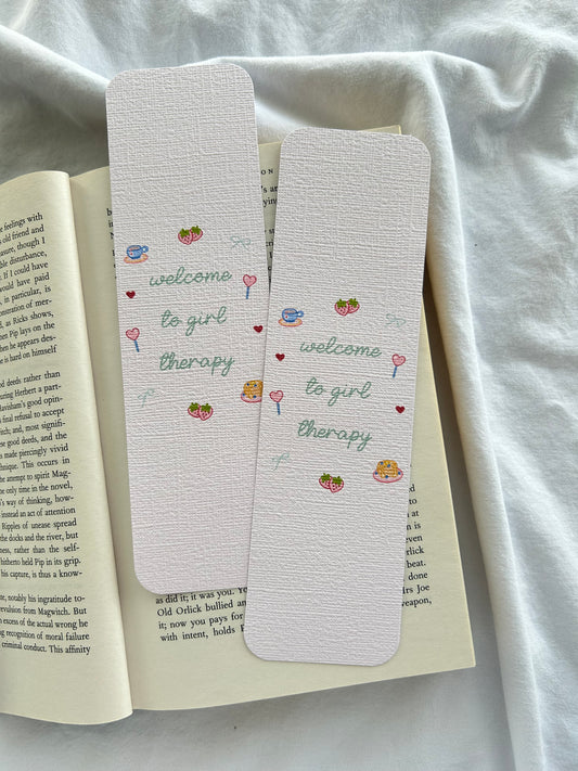 Welcome to Girl Therapy Bookmark