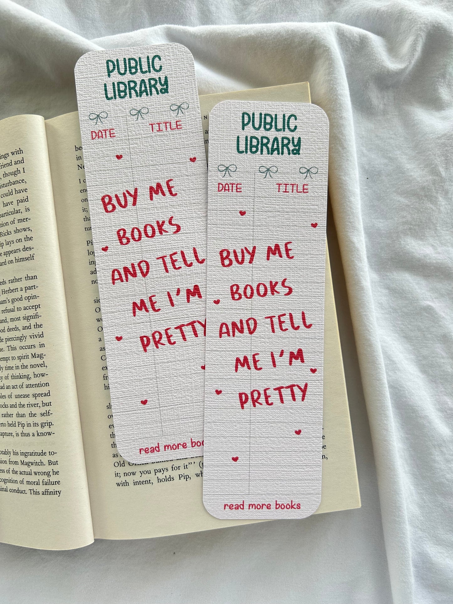 Public Library and Tell me i'm Pretty Bookmark