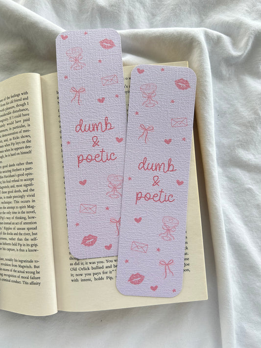Dumb & Poetic Bookmark