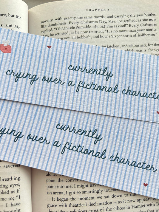 Crying Over A Fictional Character Bookmark