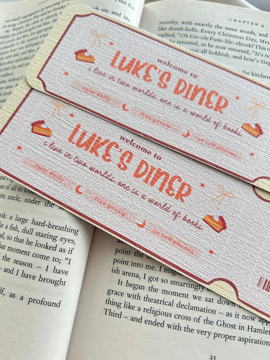 Lukes Diner Bookmark
