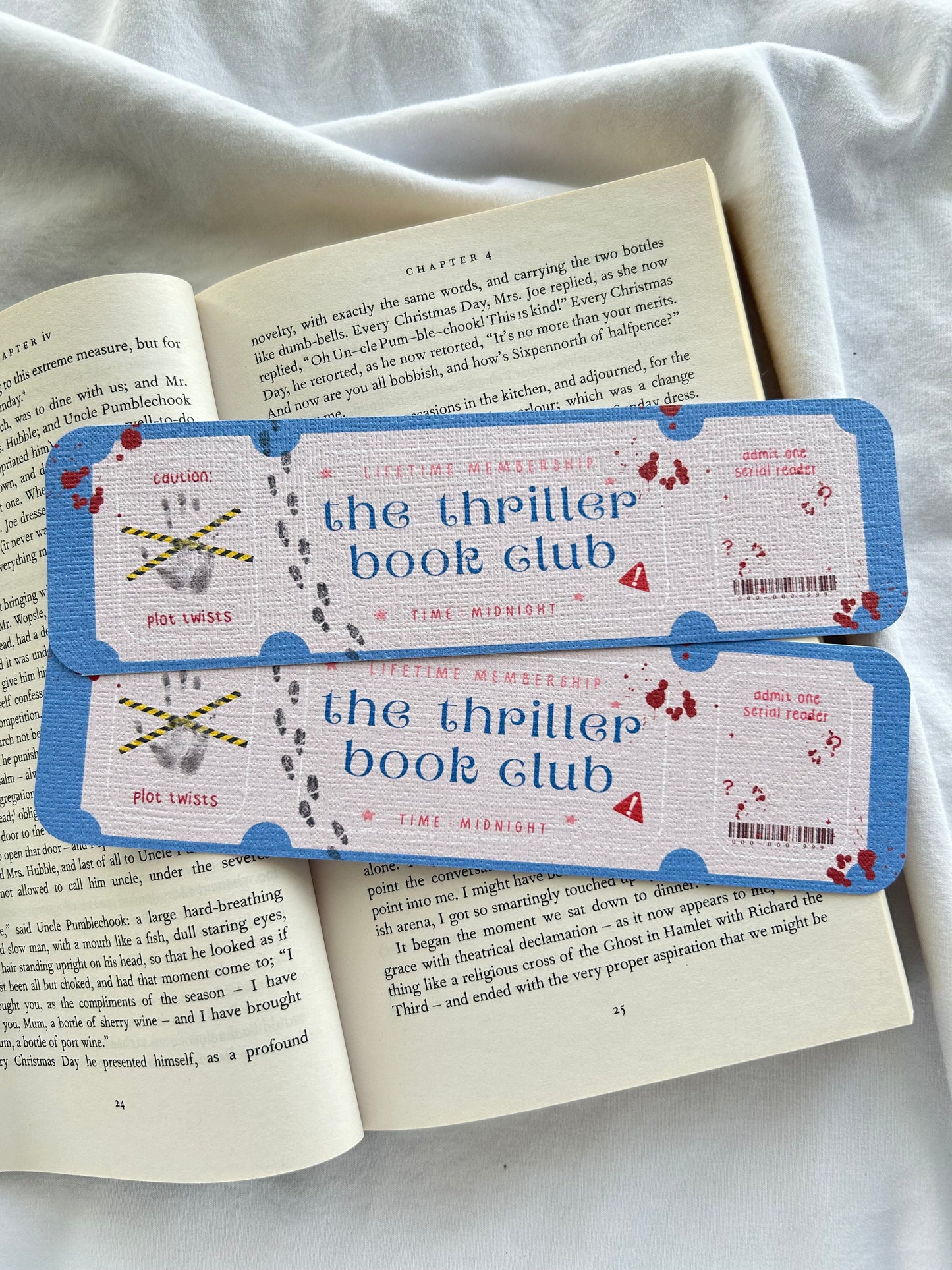 Thriller Book Club Bookmark