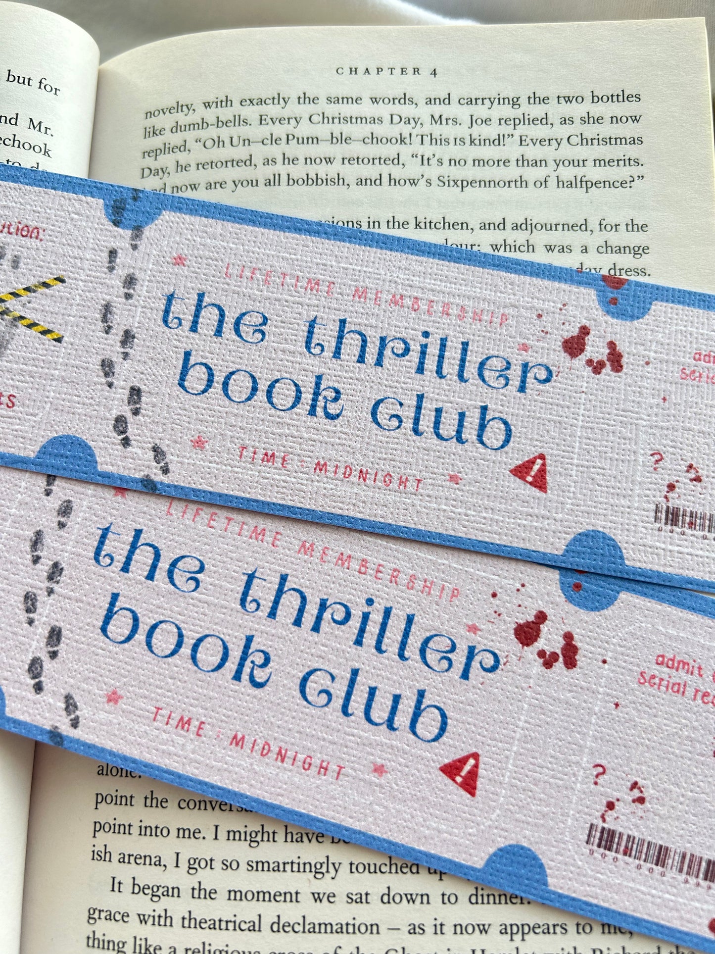 Thriller Book Club Bookmark