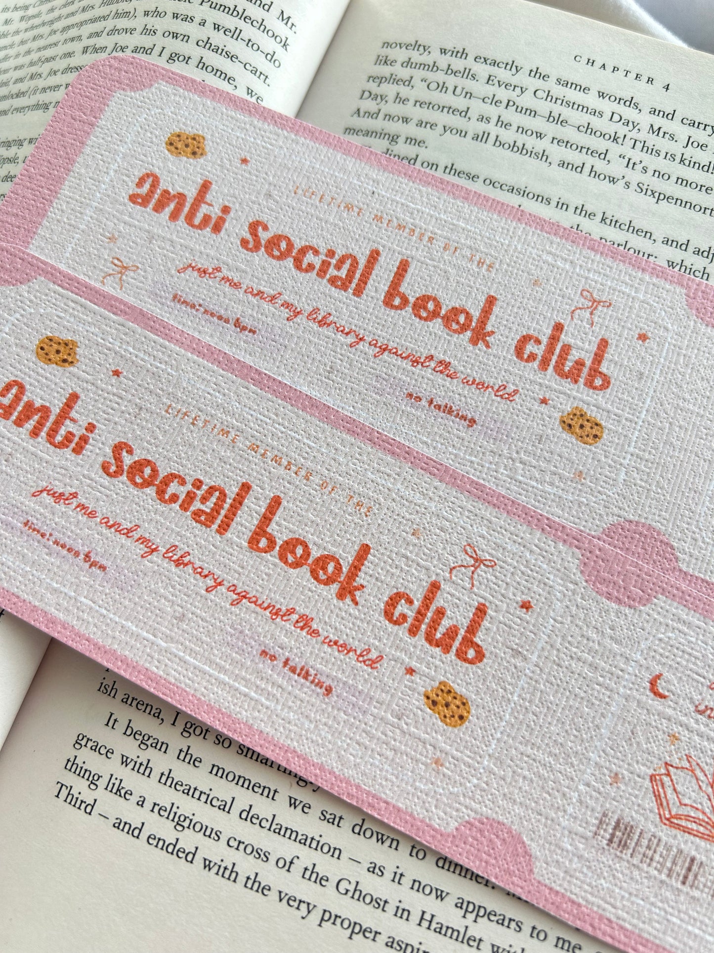 Anti Social Bookclub Bookmark